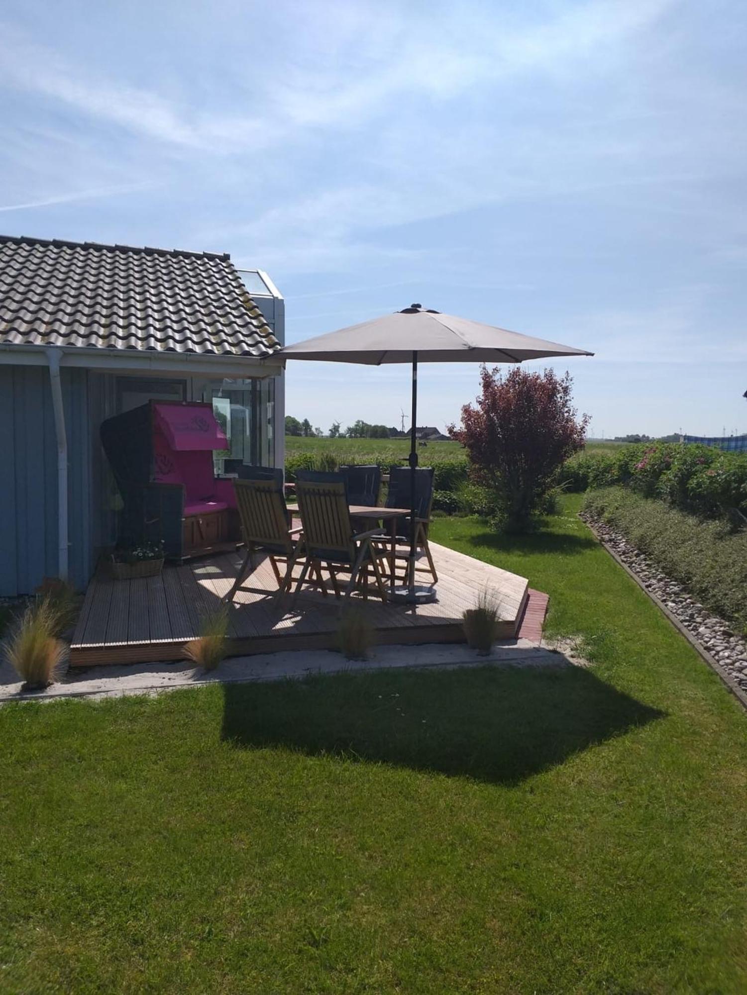 Modernes Ferienhaus Direkt An Der Nordsee Wesselburenerkoog Exterior photo